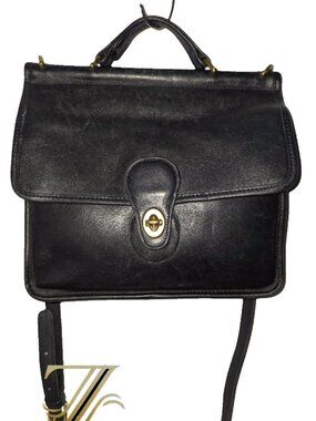 VTG Coach Willis 9927 Crossbody Bag Purse Top Handle Brass Hardware Messenger